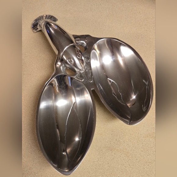 Source Unknown Other - Lobster silver toned metal candy dish